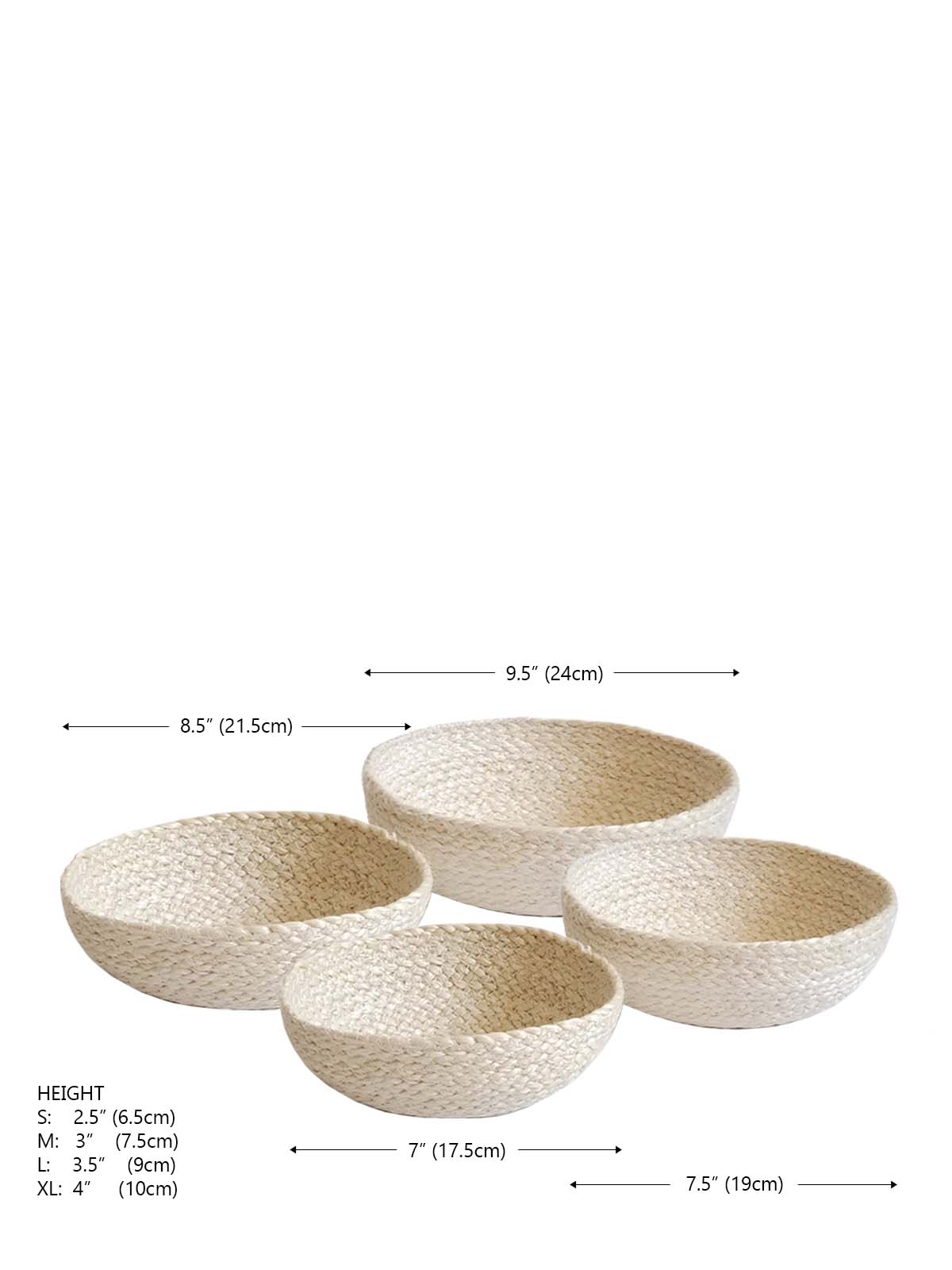 Kata Fruit Bowl - White (Set of 4)